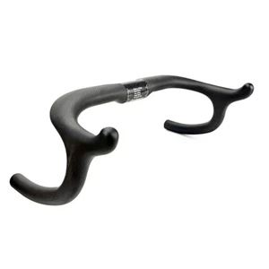 Manillar de fibra de carbono para bicicleta de carretera 3K mate 31,8*330/350/370/390 mm - Imagen 1 de 13