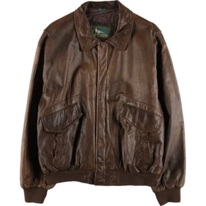 90'S FIELD AND STREAM Leather Blouson Type Men's L Size Vintage /eaa496112 - Picture 1 of 19