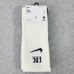 Nike Strike Portugal National Team Men XL White Knee High Soccer Sock DJ5033 133