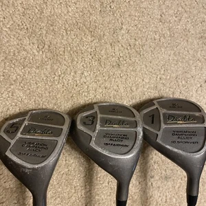 Knight Diablo Driver 10.5 Titanium Technalite 425 Graphite Plus 3 And 5 Wood - Picture 1 of 8
