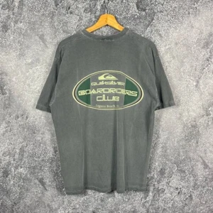 Camiseta de Surf Quiksilver Boardriders Club Vintage EE. UU. Gris Talla L - Imagen 1 de 6