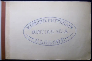 CIRCA 1850s BLANK SAMPLE BOOK EDMOND POTTER & CO. DINTING VALE GLOSSOP UK - Picture 1 of 4