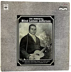 Blind Lemon Jefferson The Immortal 1967 Vinyl Milestone Records 1st Press Mono - Picture 1 of 4