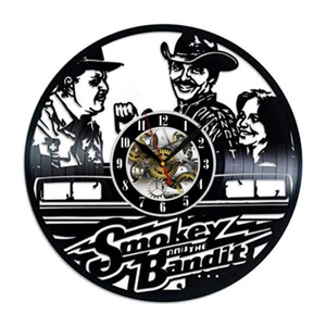 Reloj de Pared Vinilo Smokey and the Bandit Regalo Cumpleaños Vacaciones Hogar Habitación Decoración - Imagen 1 de 3
