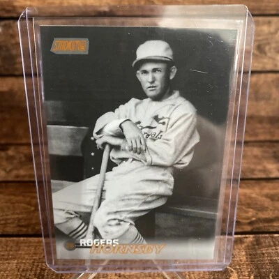 2023 Topps Stadium Club Orange Foil Black&white #239 Rogers Hornsby Cardinals SP - Image 1 of 2