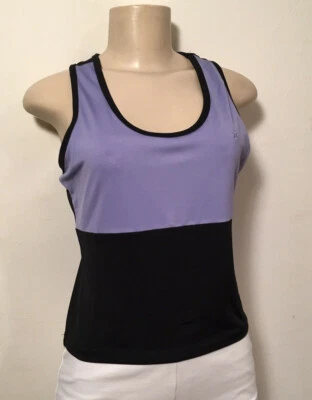 So Sporty Tank Yoga Top Lavender/Black Yoga EUC - Image 1 of 3