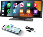 Portable 10.36" Touch Screen DVR Car Stereo Wireless Apple CarPlay Android Auto