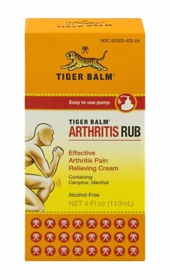 Bálsamo de tigre para frotar la artritis crema eficaz para aliviar el dolor sin alcohol paquete de 4 OZ de 6 Foto 1 de 2