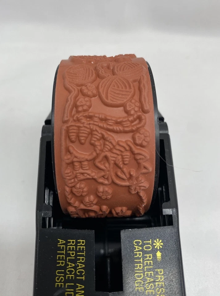 Stampin Up Kitty Alcaparras Rollagraph Goma Estampilla Rueda KITTENS GATOS Con Mango Foto 1 de 4