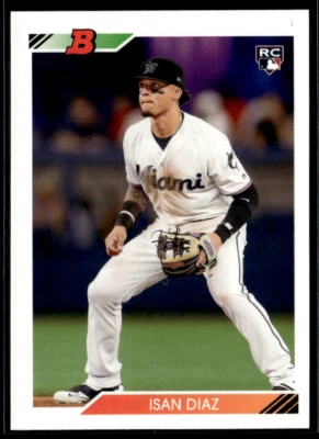 2020 Bowman Heritage #5 Isan Diaz RC Marlins    Rookie - Image 1 of 2