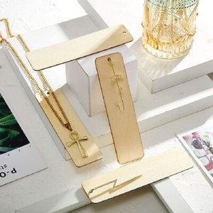Sign Message card Wooden Bookmark Blank Reading Book mark Diy Handmade Craft