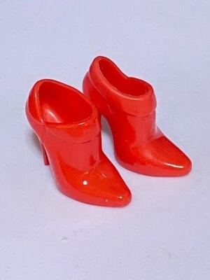 Barbie Basics Rojo Botines Zapatos Tacones Foto 1 de 2