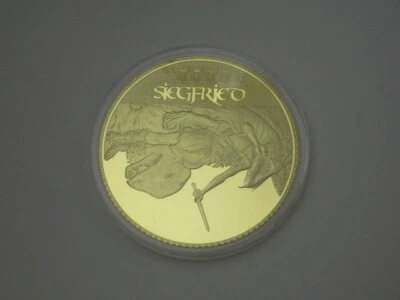 MEDAILLE GIGANT "WAGNER SIEGFRIED" 2013 PP vergoldet 110 Gramm 70 mm NEU (1688) - Bild 1 von 2