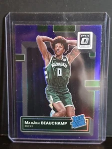 2022-23 Panini Donruss Optic MarJon Beauchamp Purple Prizm Rookie Card RC #210 - Bild 1 von 3