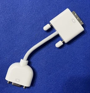 Apple DVI-I Single Link to VGA Female Monitor Adapter Display Cable - Afbeelding 1 van 2