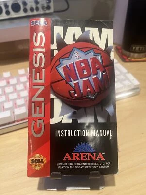 Sega Game Gear NBA Jam Video Game Instruction (Manual Only) Sega Vintage Retro  - Image 1 of 2