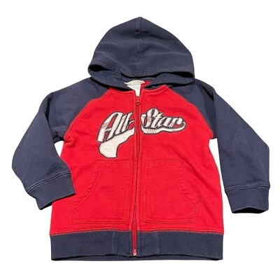 Toughskins Bebé Niño AllStar Raglán Cremallera Sudadera con Capucha Sudadera Talla 24 Meses Foto 1 de 4