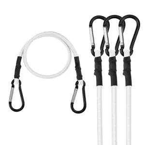 WORKPRO 4PCS 24" Heavy Duty Bungee Cord Rubber Straps Strong Elastic Rope w/Hook - Picture 1 of 11