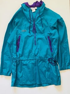 Vintage 90s COLUMBIA Windbreaker Pullover Jacket Quarter Zip Size Women's Medium - Picture 1 of 7