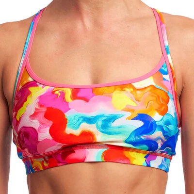Funkita Ladies Sports Swim Top FS02L Messy Monet - Bild 1 von 4