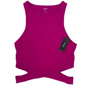 Express Body Contour High Compression High Neck Cutout Cropped Tank Size XS NEW - Picture 1 of 7
