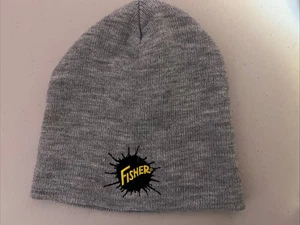Herren Fischer Schneepflüge Winter Beanie Mütze Kappe grau Acryl - Bild 1 von 3
