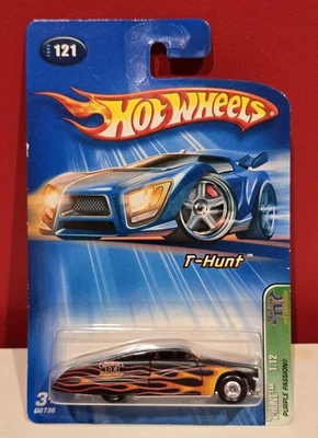 Hot Wheels Purple Passion 2005 Treasure Hunt #1 of 12 Black T-Hunt #121 Flames  - Image 1 of 4