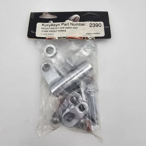 NEW Kuryakyn #2390 Silver Bullet Mounts 39mm & 41mm Harley Davidson Frontends - Picture 1 of 4