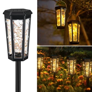 Solar Pathway Lights Outdoor - 6 Pack Waterproof Large Landscape Light Solar ... - Picture 1 of 7