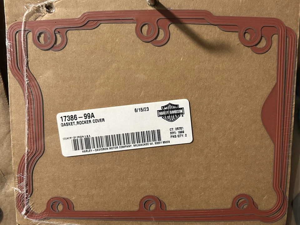 Junta de cubierta basculante Harley-Davidson (par) - 17386-99A Foto 1 de 1