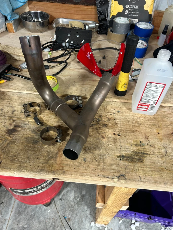  Ducati Monster 950 937 2021-2024 Stainless Steel Exhaust Mid Link Pipe - Изображение 1 из 2