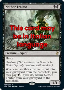 MTG NETHER TRAITOR EXC - TRADITORE ABISSALE - TSR - MAGIC - Bild 1 von 1
