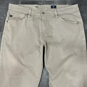 Adriano Goldschmied Herrenjeans 36 x 32 hellbraun Graduate maßgeschneidertes Bein Stretch 5 Pocket - Bild 1 von 11