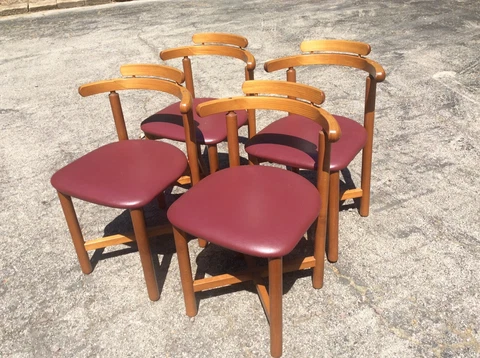 4 Same Findahls Mobelfabrik Denmark Danish Chairs - Very Good Cover