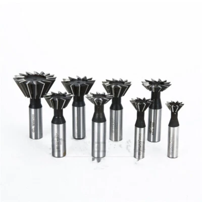 45° 55° 60° HSS Straight Shank Dovetail Cutter End Mill Bit 45 55 60 Degree - Image 1 of 4