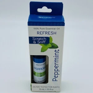 SpaRoom Essential Oils Blue Bottle Peppermint  0.33 Fluid Ounce - Picture 1 of 6