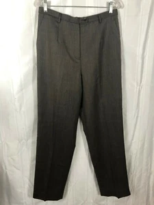 Pendleton Gray Women's Size 12 100% Wool Straight Leg Dress Pants - Picture 1 of 4
