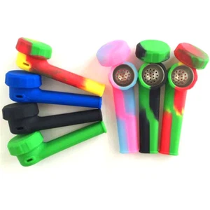 1Pc Mini Smoking Cheap Bongs Tobacco Pipe Cap Bowl Hand Cigarette Filter Random - Picture 1 of 9