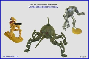Figuras BATTLE DROID FACTORY Guerra de las Galaxias Paquetes de Batalla Desatados Sin usar, en caja o sueltas - Imagen 1 de 3