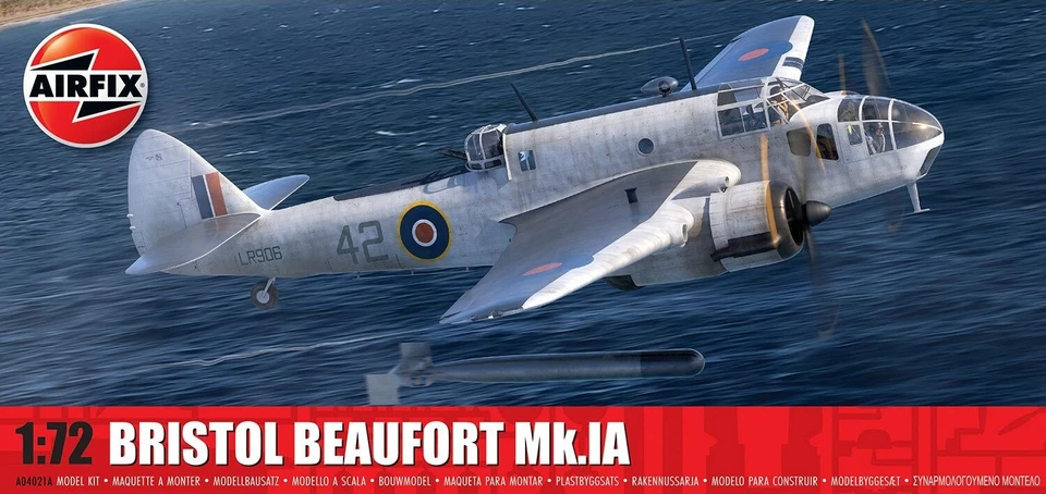 Bristol Beaufort Mk.ia 1:72 Plastic Model Kit AIRFIX - Immagine 1 di 1