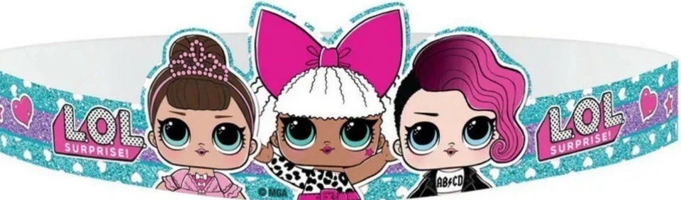 LOL Surprise (16) Mini Paper Tiaras Birthday Party Favors Party Supplies*NEW - Image 1 of 1