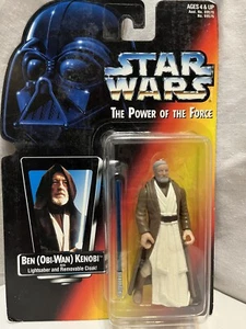 Figura de acción Ben Obi-Wan Kenobi Star Wars Power of the Force juguete Kenner 1995 - Imagen 1 de 2