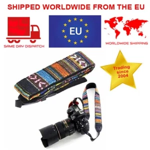 Camera Neck strap Retro Vintage Camera Strap for Sony Fujifilm Canon Nikon - Picture 1 of 6