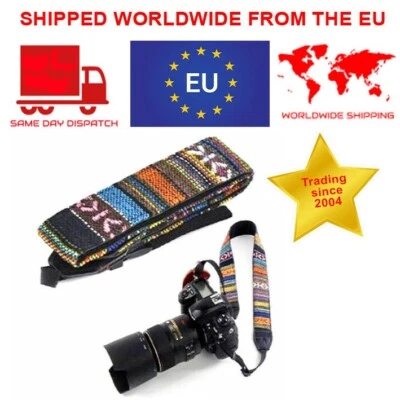 Camera Neck strap Retro Vintage Camera Strap for Sony Fujifilm Canon Nikon  - Image 1 of 4