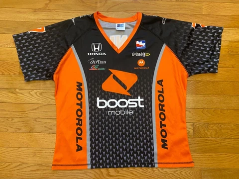 Indy 500 Danica #7 Motorola Racing Jersey Womens Sz XXL Black IndyCar Boost Cover