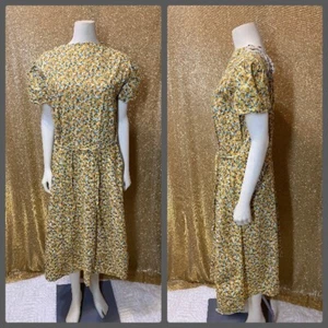 40s Vintage Flower Lee Wentley Dress, Tiki, Rockabilly, Pin-Up, GoGo, Retro, Mod - Picture 1 of 12