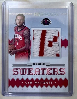 2023-24 Panini NBA Hoops Cam Whitmore- Rookie Sweaters RSW-CAM Houston Rockets  - Image 1 of 3