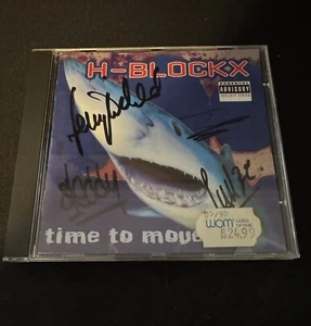 H-BLOCKX - Folleto CD original firmado autógrafo firmado - Imagen 1 de 2