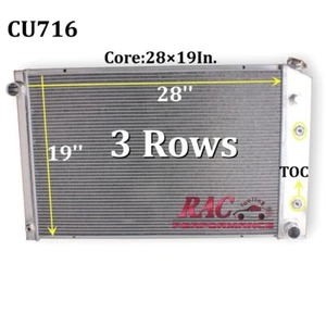 Radiador de aluminio de 3 filas para camioneta Chevy GMC C/K C10 C20 C30 K10 1973-1987 716 - Imagen 1 de 7