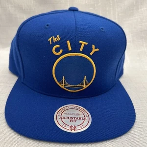 Mitchell & Ness NBA San Francisco Warriors Wool Solid 2 HWC Snapback Hat, New - Picture 1 of 8